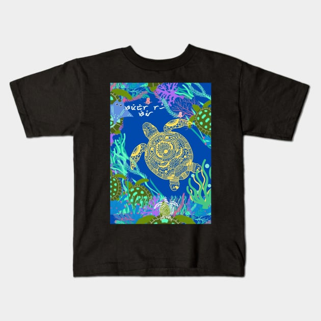 Sea Spirit Kids T-Shirt by Rene Martin